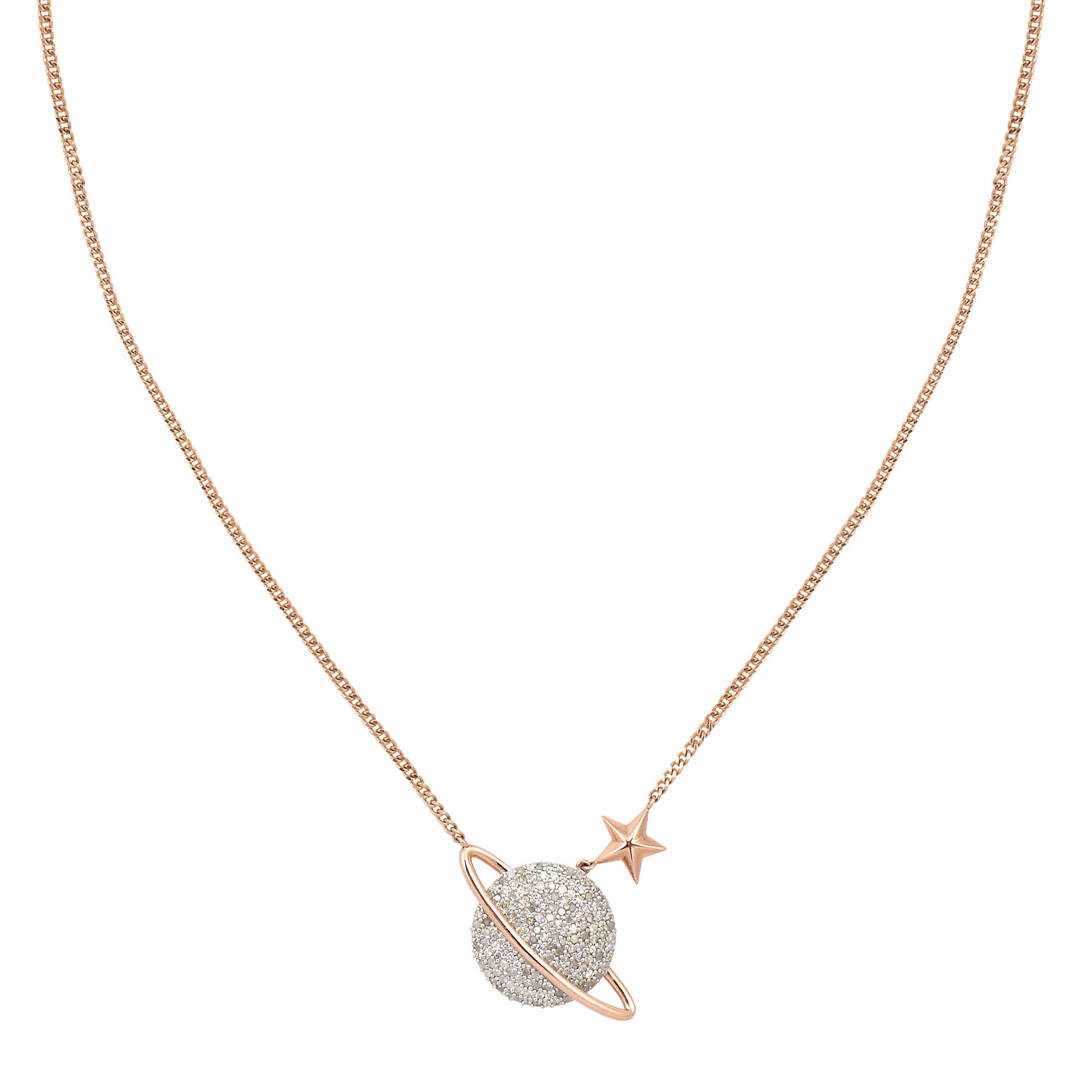Gold Saturn Shine Necklace – colette by colette hayman
