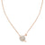 Diamond 14K Saturn Necklace