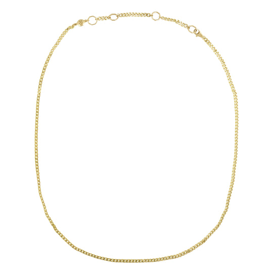 Cadena de eslabones de acera de 14 quilates.