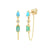 The Everyday 14K Cabochon Gemstone Chain Dangles