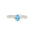 Gemstone & Diamond 18K Pear Scatter Ring