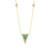 Gemstone & Diamond 18K Tri Necklace