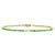 Emerald & Diamond 14K Graduated Tennis Bracelet