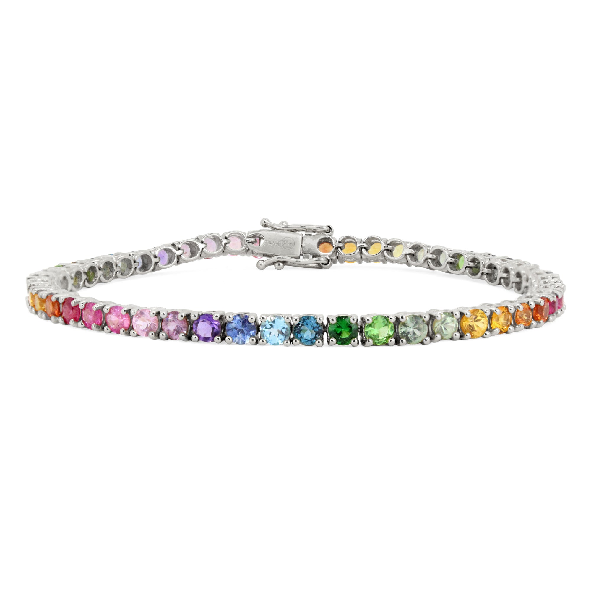 Ombre Tennis Bracelet in 14K Gold By Stevie Wren