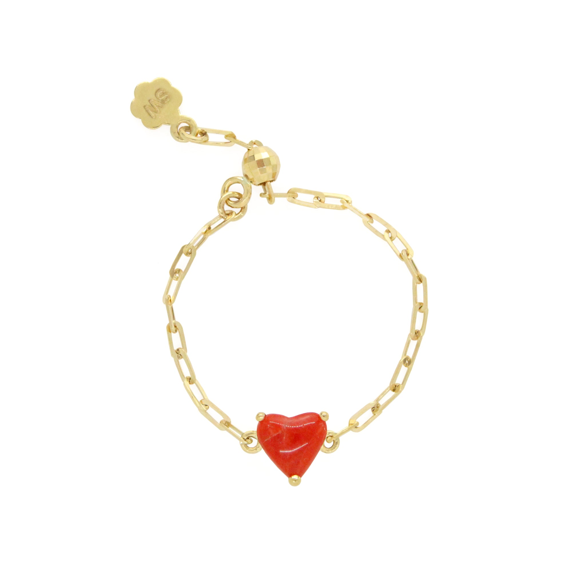 Gemstone Heart 18K "Perfect Fit" Ring