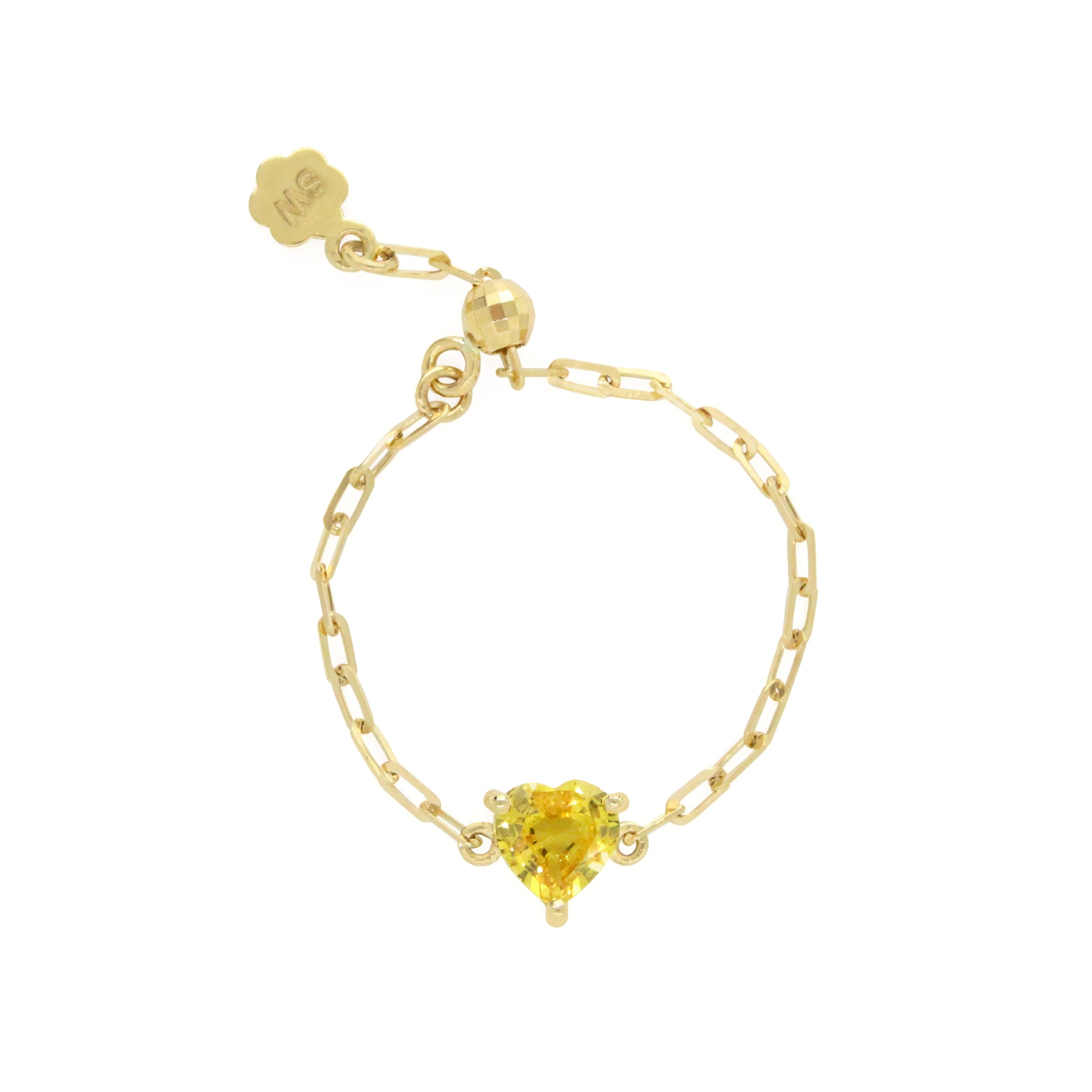 Gemstone Heart 18K "Perfect Fit" Ring