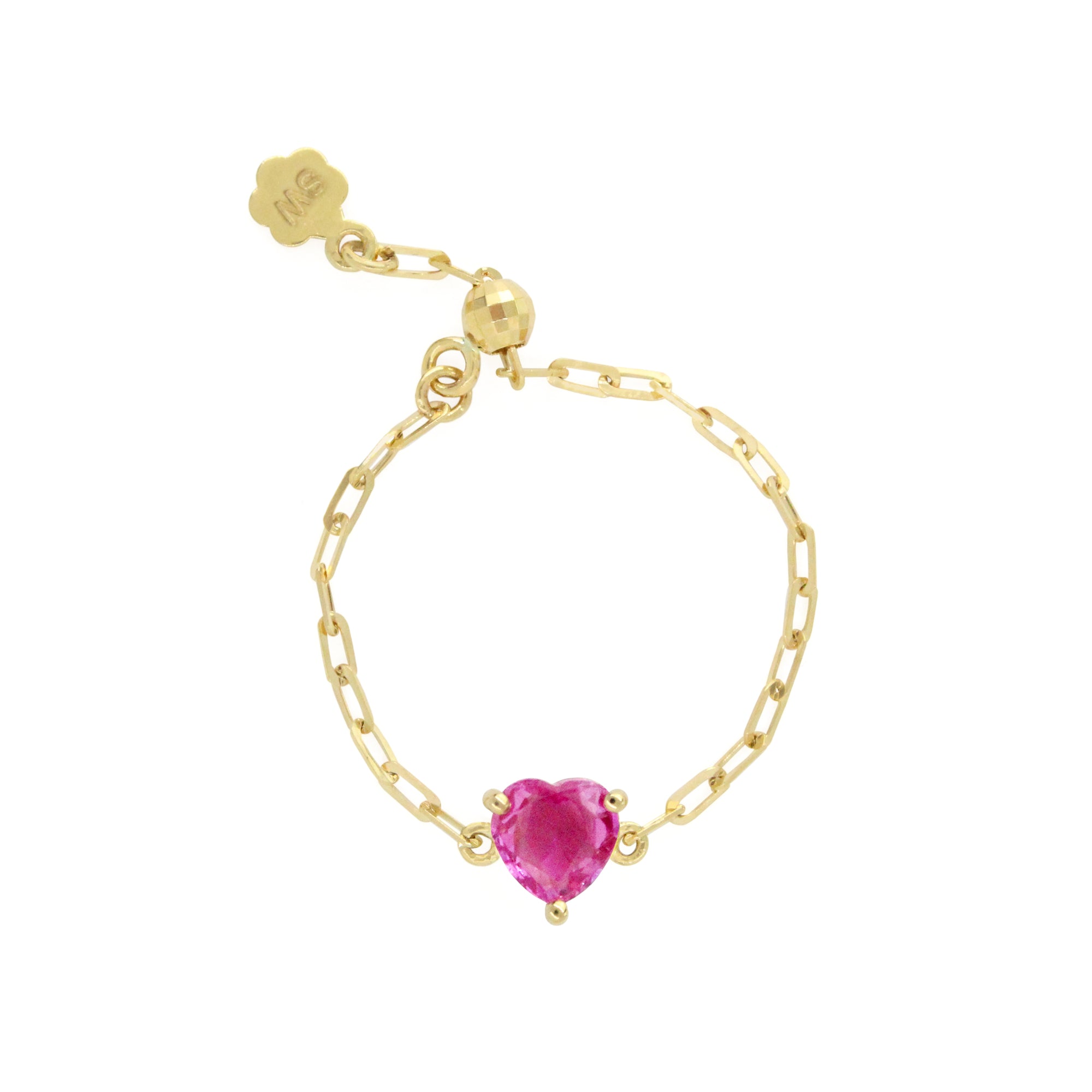 Gemstone Heart 18K "Perfect Fit" Ring