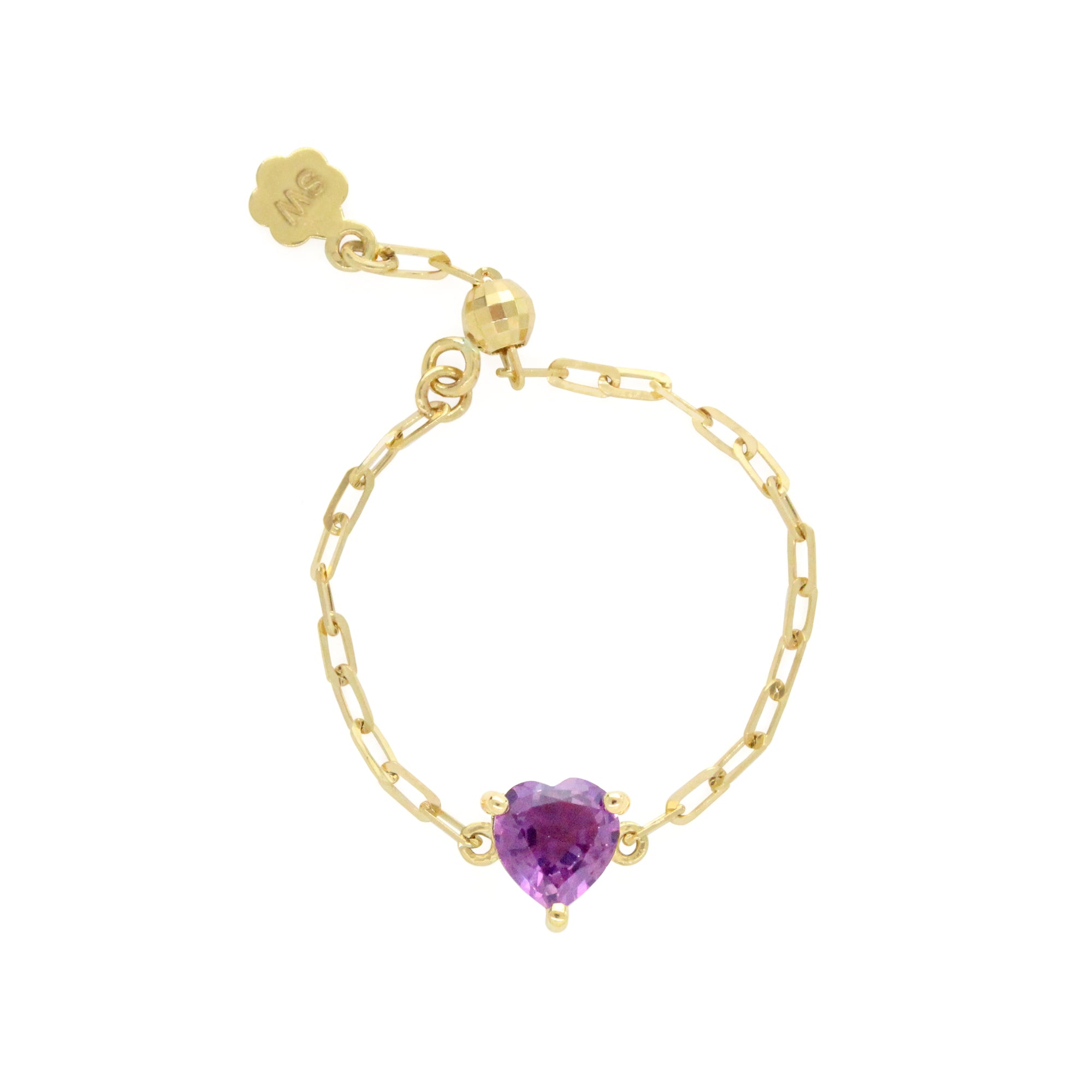 Gemstone Heart 18K "Perfect Fit" Ring