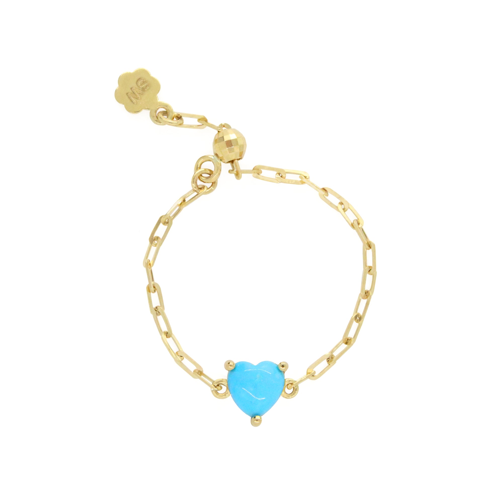 Gemstone Heart 18K "Perfect Fit" Ring