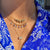 Gemstone 14K Baguette Dangle Necklace