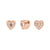 Gemstone & Diamond Heart GemDropp Necklace