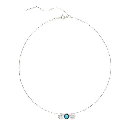 Collar GemDropp con forma de almohada de diamantes y piedras preciosas