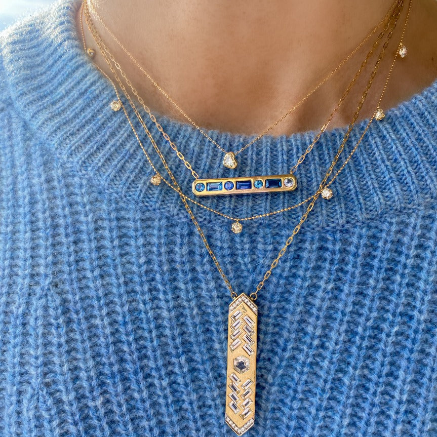 Diamond 18K Dainty Heart Necklace