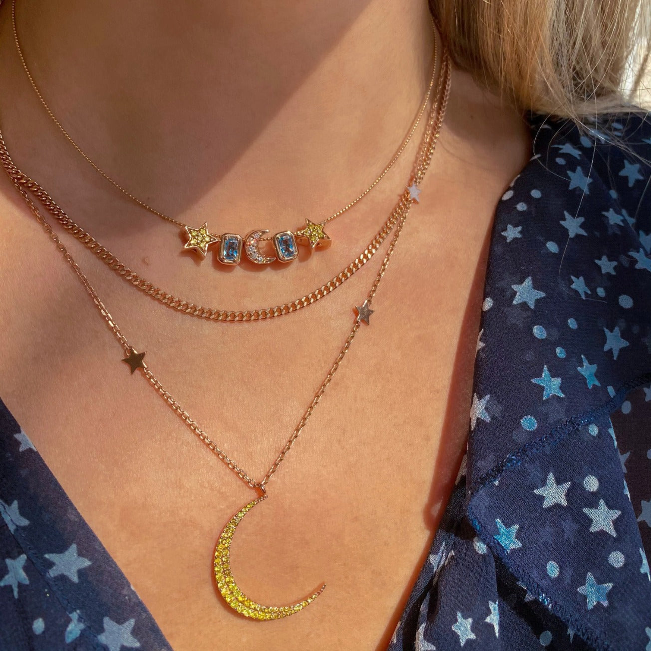 Diamond Star GemDropp Necklace