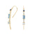 Gemstone & Diamond 14K Wire Dangle Earrings