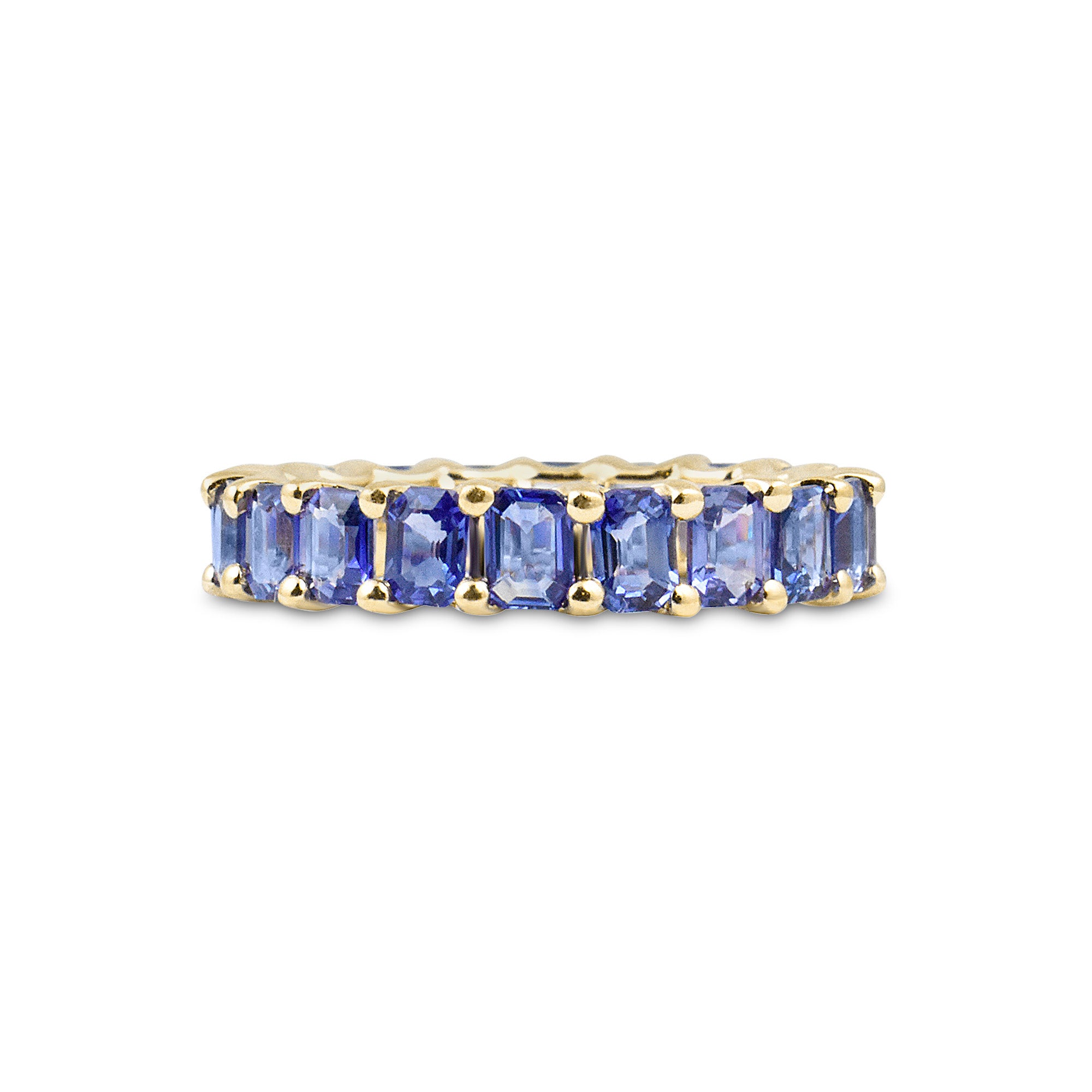 Ombre Gemstone Eternity Ring in 14K Gold