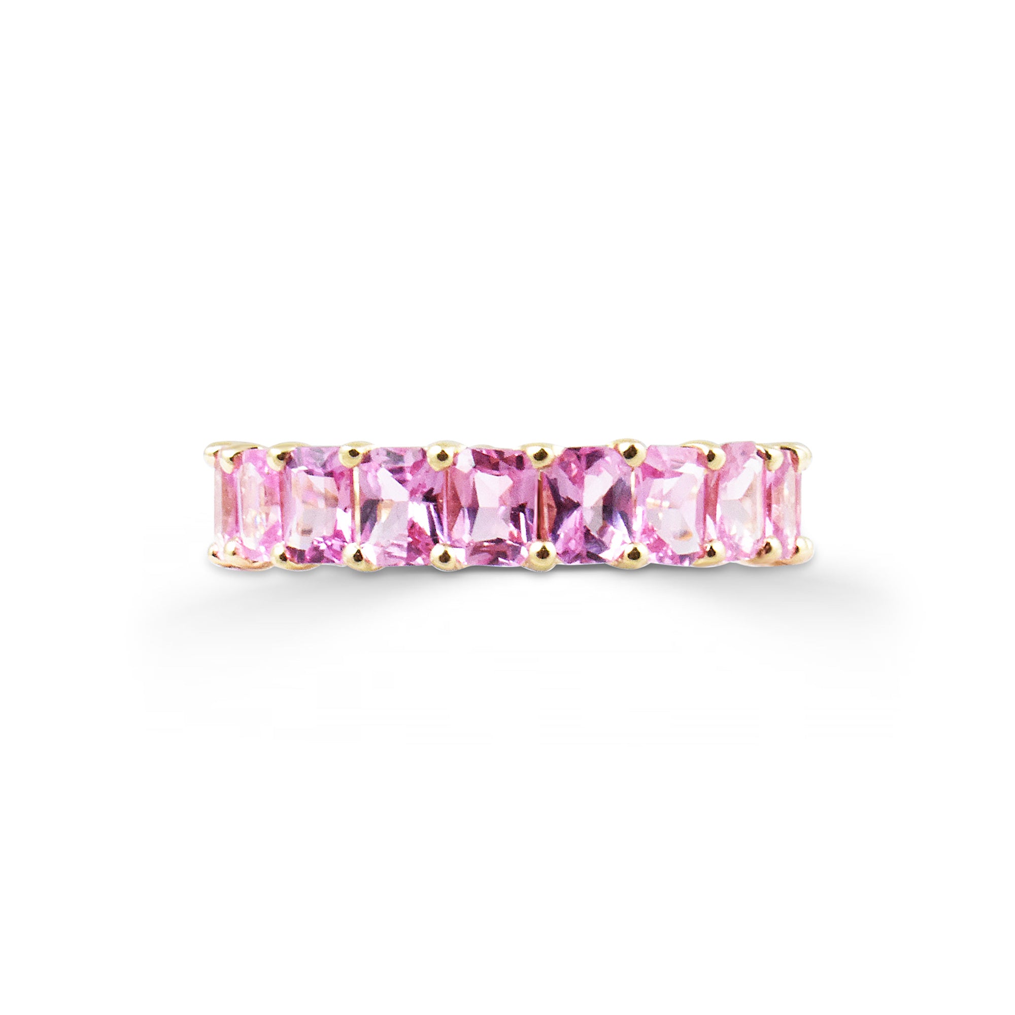 Ombre Gemstone Eternity Ring in 14K Gold