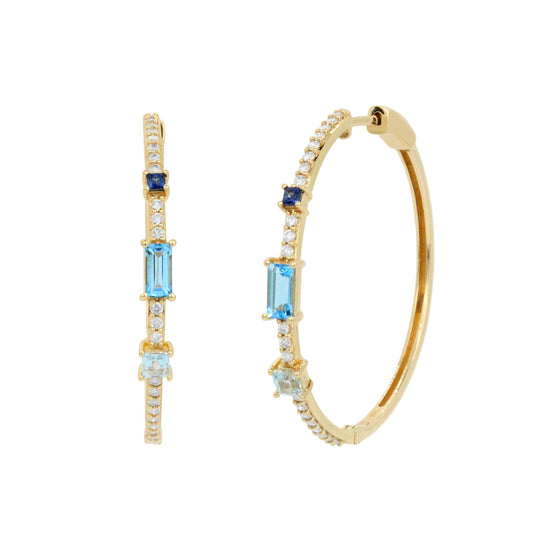 Los aros de piedras preciosas de 14 quilates que cambian el juego