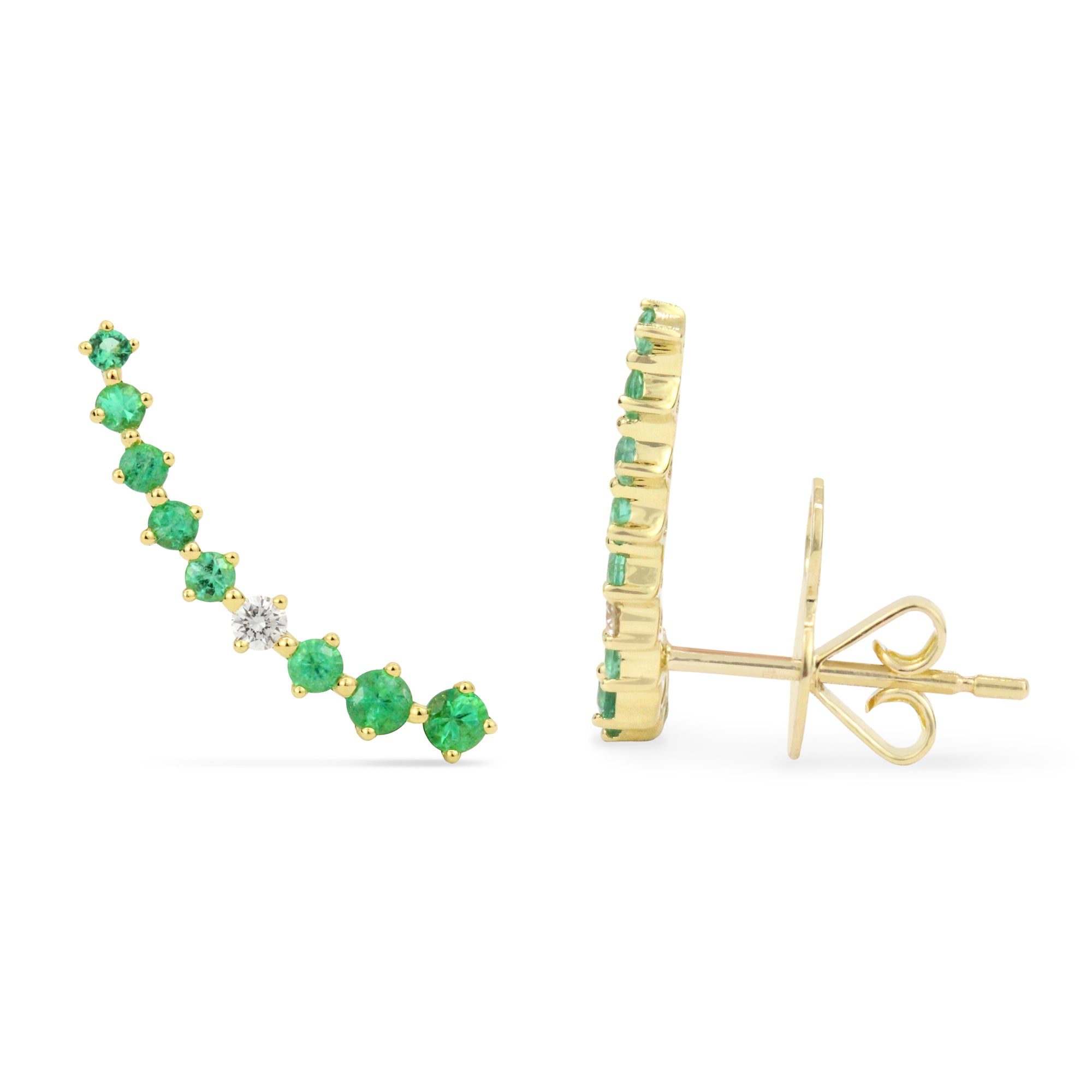 Escaladores clásicos de piedras preciosas de 18 quilates