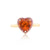Gemstone 14K Halo Heart Cocktail Ring