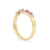 Pear & Emerald Cut Gemstone 14K Solid Band Ring