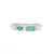 Pear & Emerald Cut Gemstone 14K Solid Band Ring
