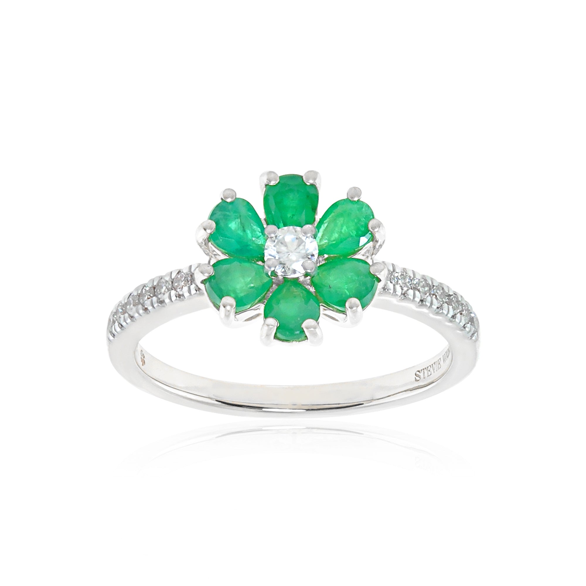 Pear Petal 14K Daisy Ring - Stevie Wren