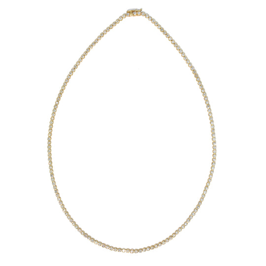 Collar de tenis clásico con diamantes de 18 quilates